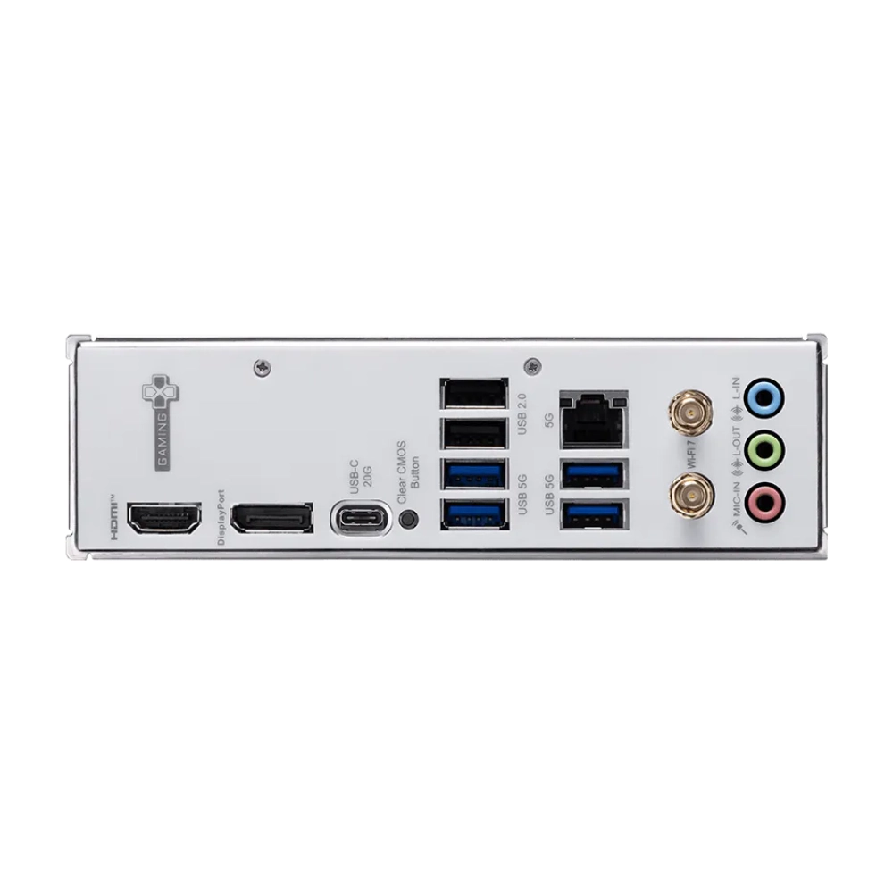 MSI Motherboard B860M GAMING WIFI DDR5 For Intel Ultra Processors White view 5